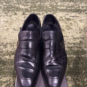 Gucci Black Leather Loafers Slip-On Elegance